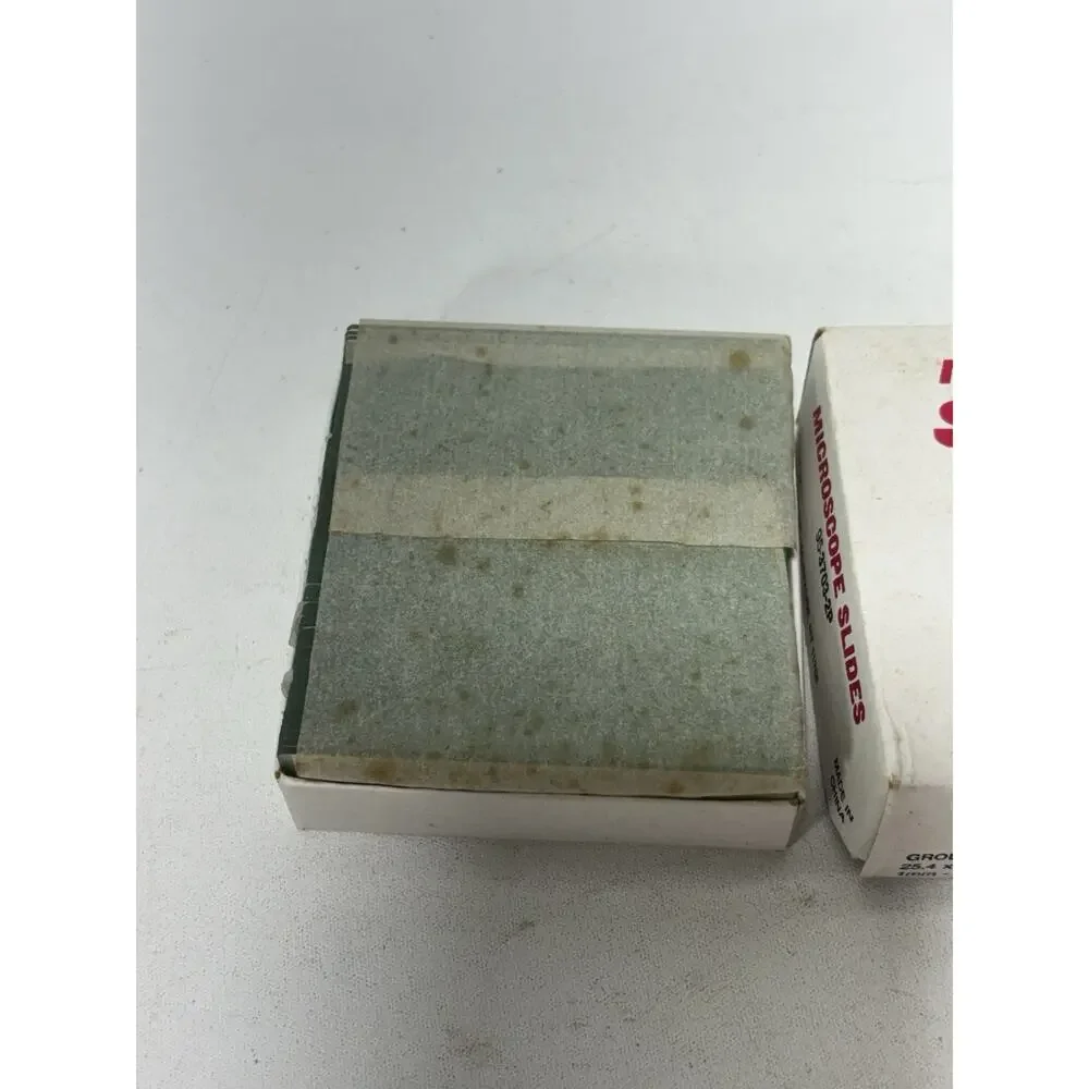 Vintage Microscope Slides 72 Count 1x3 Ground Edge Glass Slides Lab